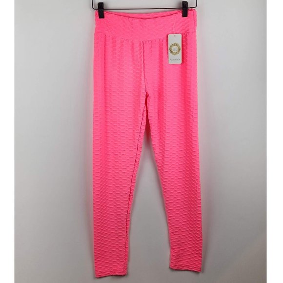 Amazon Pants - NWT Neon Pink Scrunch Butt Stretchy Leggings